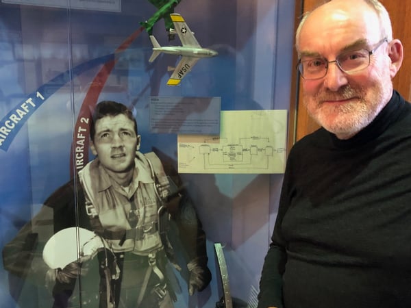 Image of Dave Snowden in front of an image of John Boyd