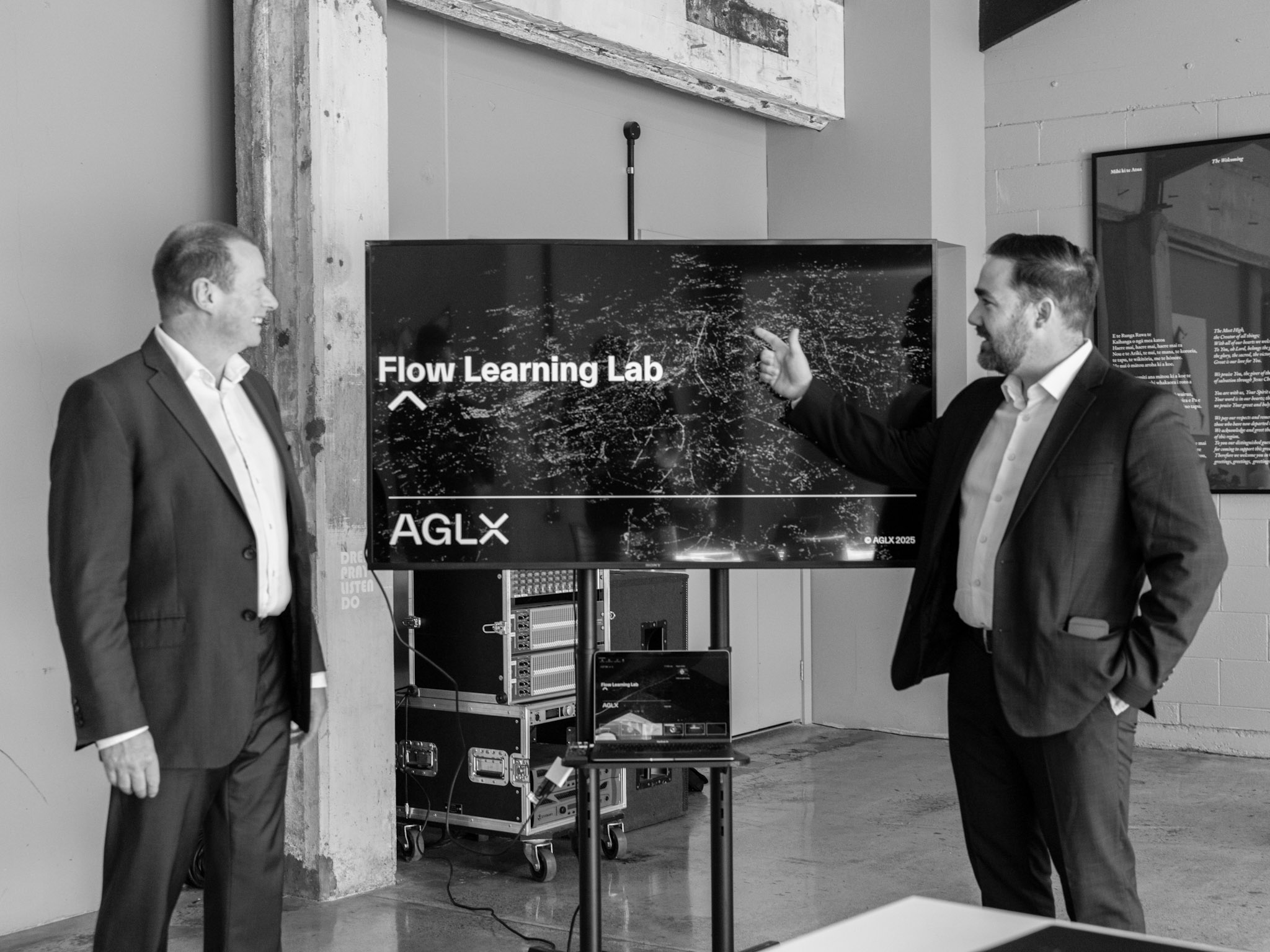 Steve & Doug presenting Flow Learning Lab