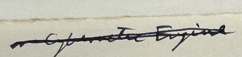 John Boyd's handwritten words Cybernetic Engine, struck through, from the margin of his copy of Polanyi's Knowing and Being